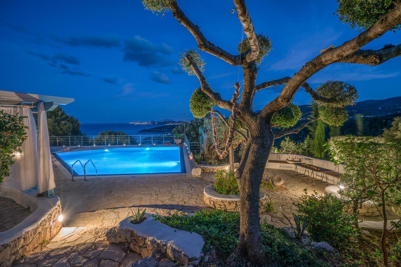 Askos Stone Villa - The Island Panorama Ágios Nikolaos Exterior foto
